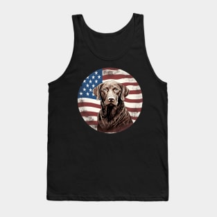 Patriotic Chesapeake Bay Retriever Tank Top